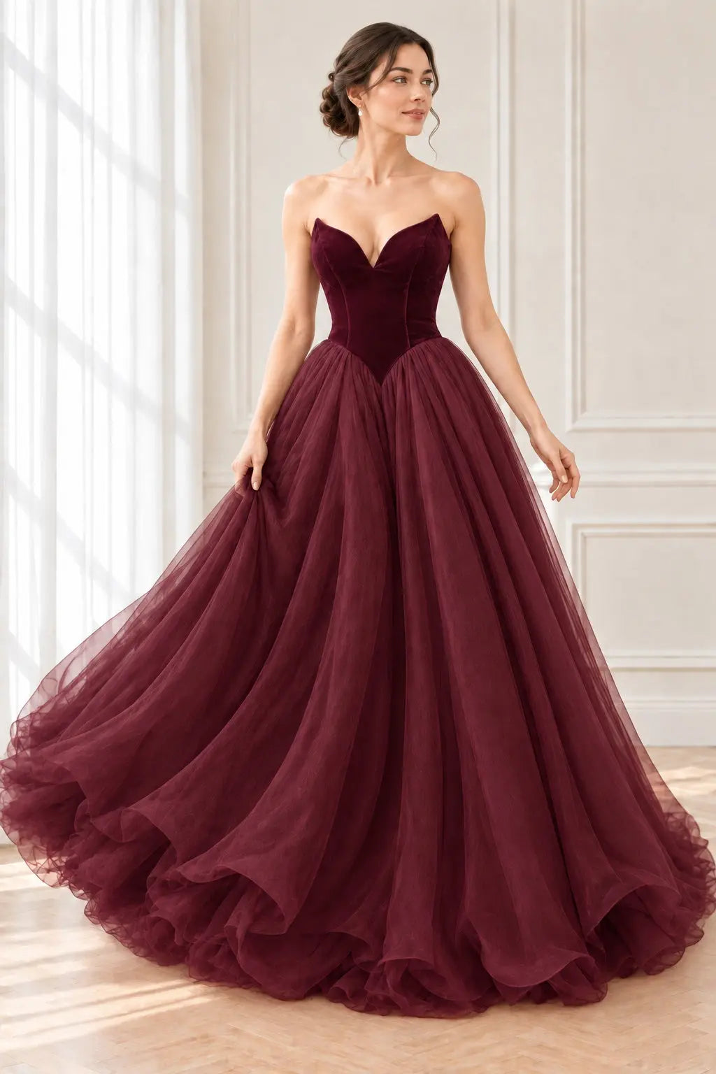 Organza Sweep Train A-Line/Princess Sleeveless Sweetheart Zipper Prom Dress With Pleated