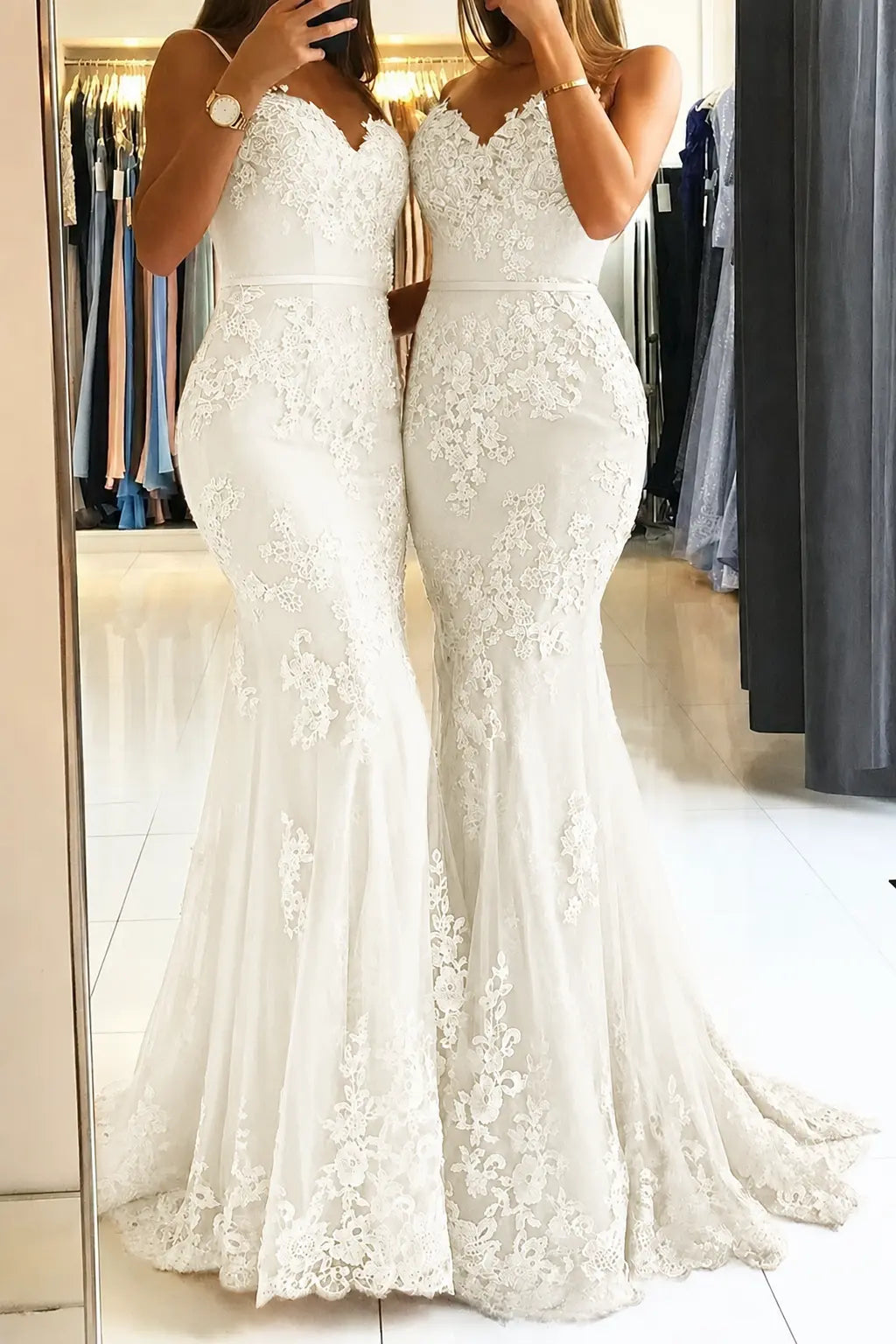 Trumpet/Mermaid Sweetheart Sleeveless Long/Floor-Length Tulle Prom Dresses With Appliqued KAIDRESS