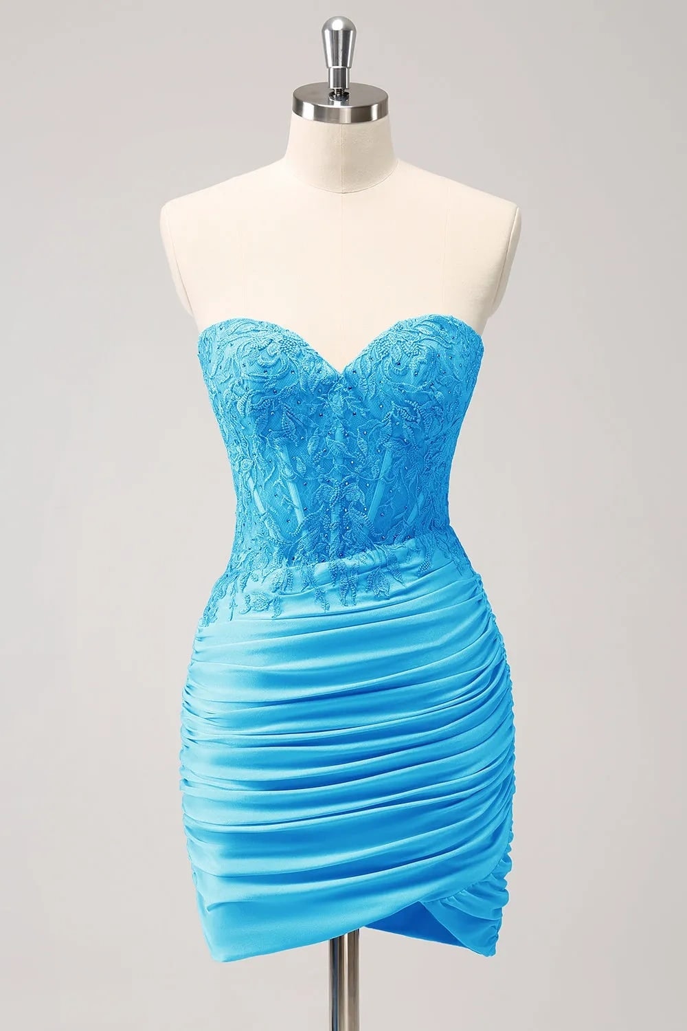 Fuchsia Sweetheart Tight Corset Homecoming Dress with Beading