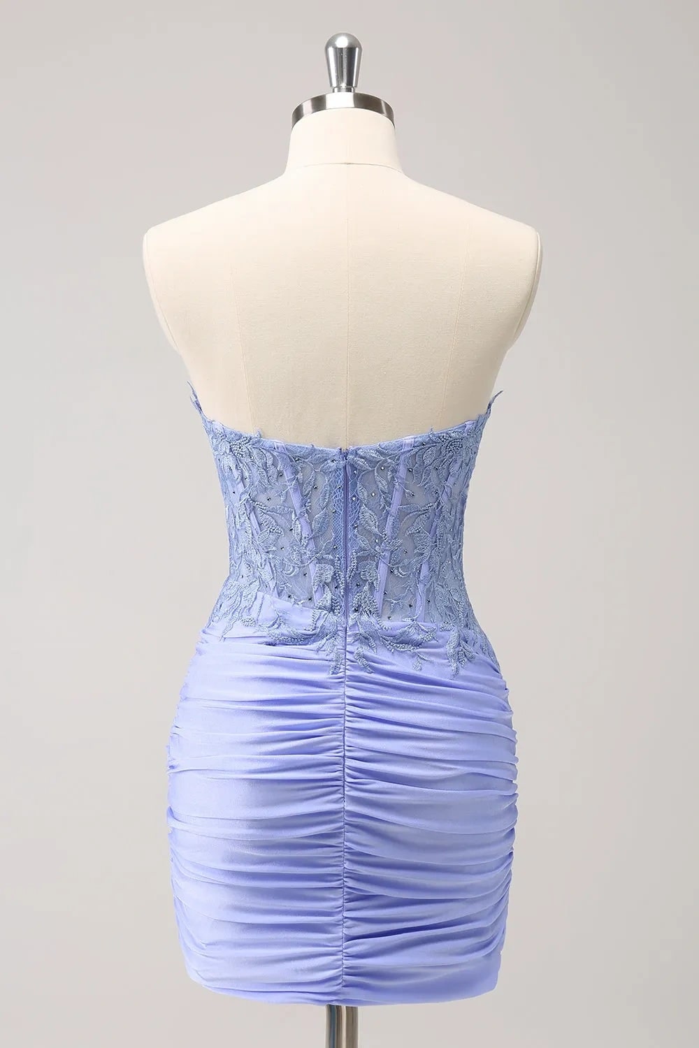 Fuchsia Sweetheart Tight Corset Homecoming Dress with Beading