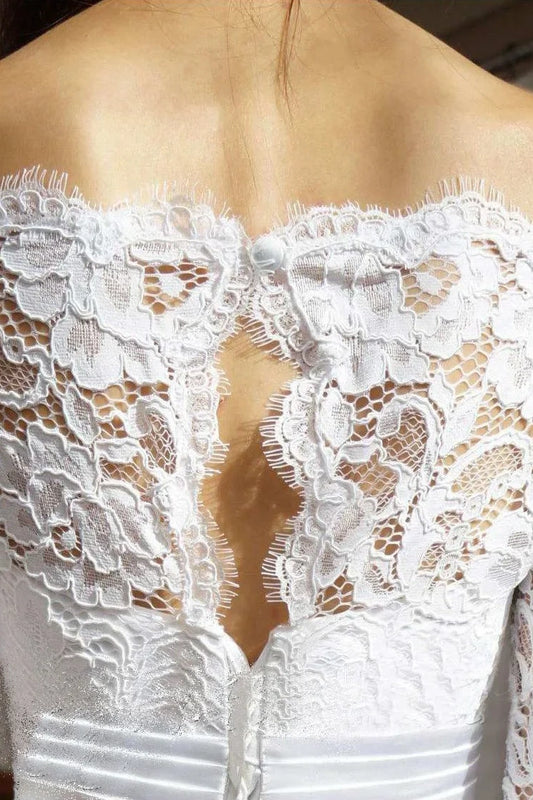 Kaidress 2026 Boho Lace Mermaid Long Sleeve Wedding Dresses Custom