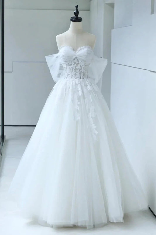 Kaidress 2026 Off-the-Shoulder Lace Boho A-Line Wedding Dress Custom