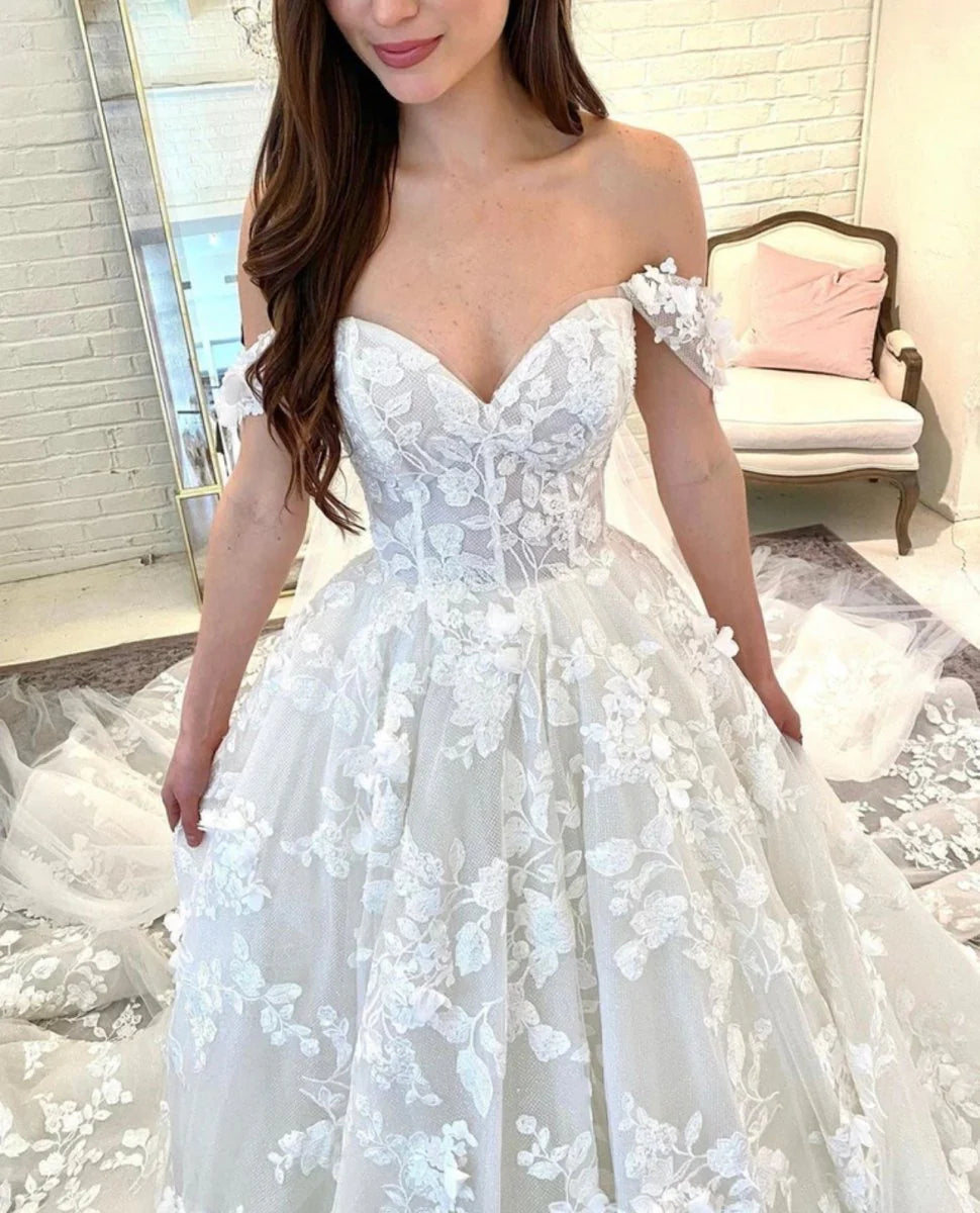 Kaidress 2026 Strapless Lace Luxury Wedding Dress for Bride Custom Made