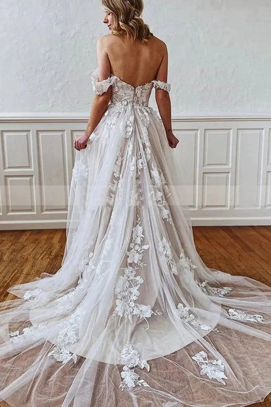 Kaidress 2026 Straps Sweetheart Lace Unique A-Line Wedding Dresses Custom