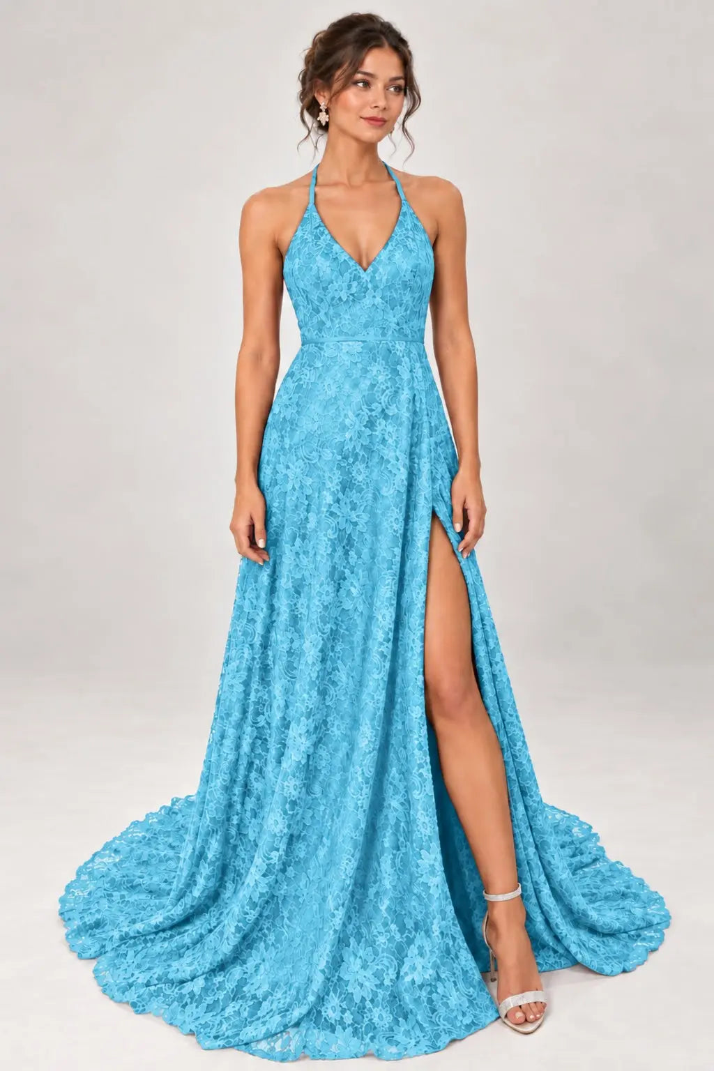 A-Line Spaghetti Straps Floor-Length Burgundy Prom Dresses with Appliques Evening Dresses Party Dresses