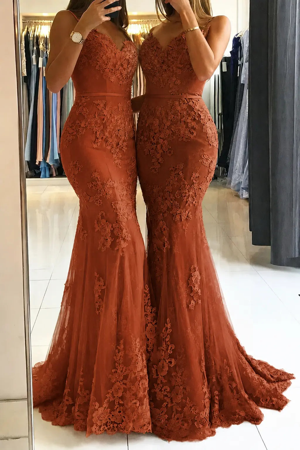 Trumpet/Mermaid Sweetheart Sleeveless Long/Floor-Length Tulle Prom Dresses With Appliqued KAIDRESS
