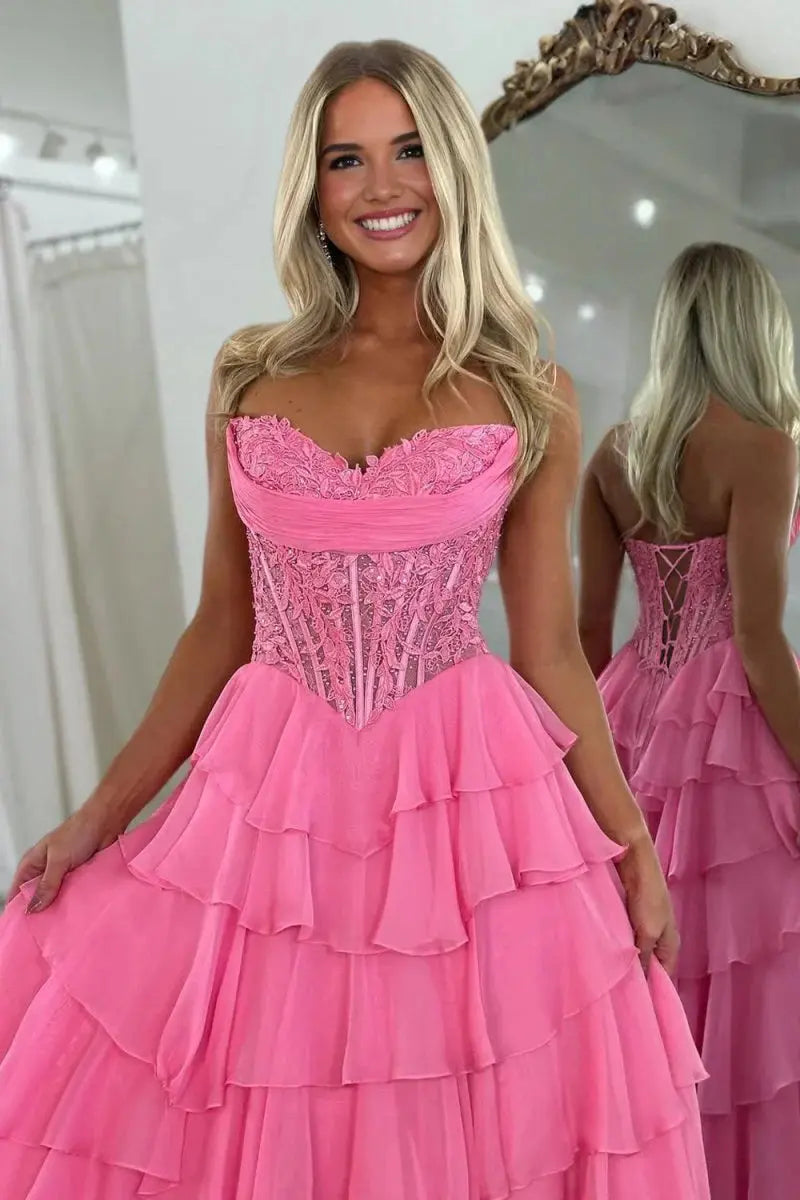 Sky_Blue_Chiffon_A-Line_Ruffle_Prom_Dress_Corset_Slit_Gown_01